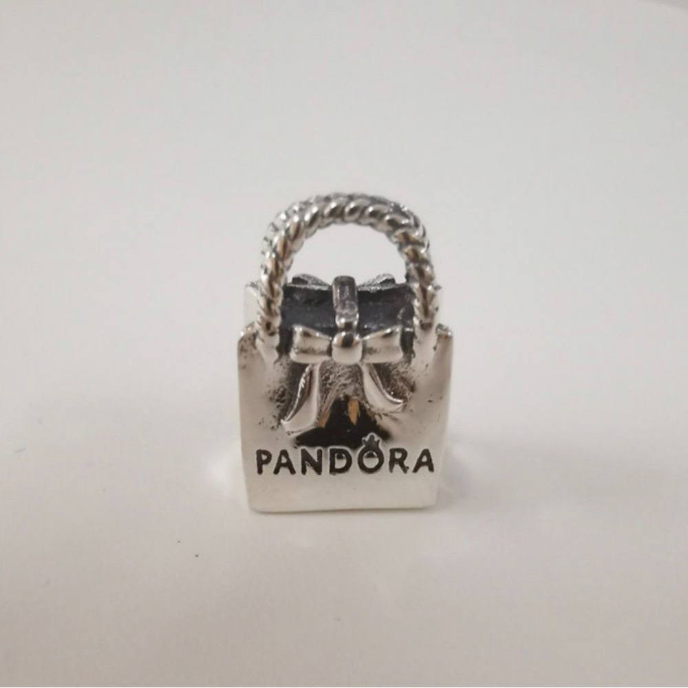 Pandora Silver Charm with silver  Bow